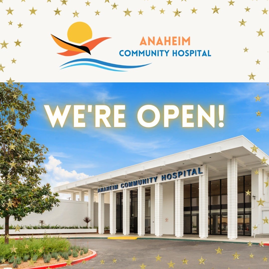 It's been a long journey, but we're thrilled to announce that our Anaheim Community Hospital (located at 3350 W Ball Rd, Anaheim, CA 92804) is now open and accepting voluntary adult patients. Please call 877-467-2223 or 949-900-8426 for more information on our services and/or to refer a patient. 😊