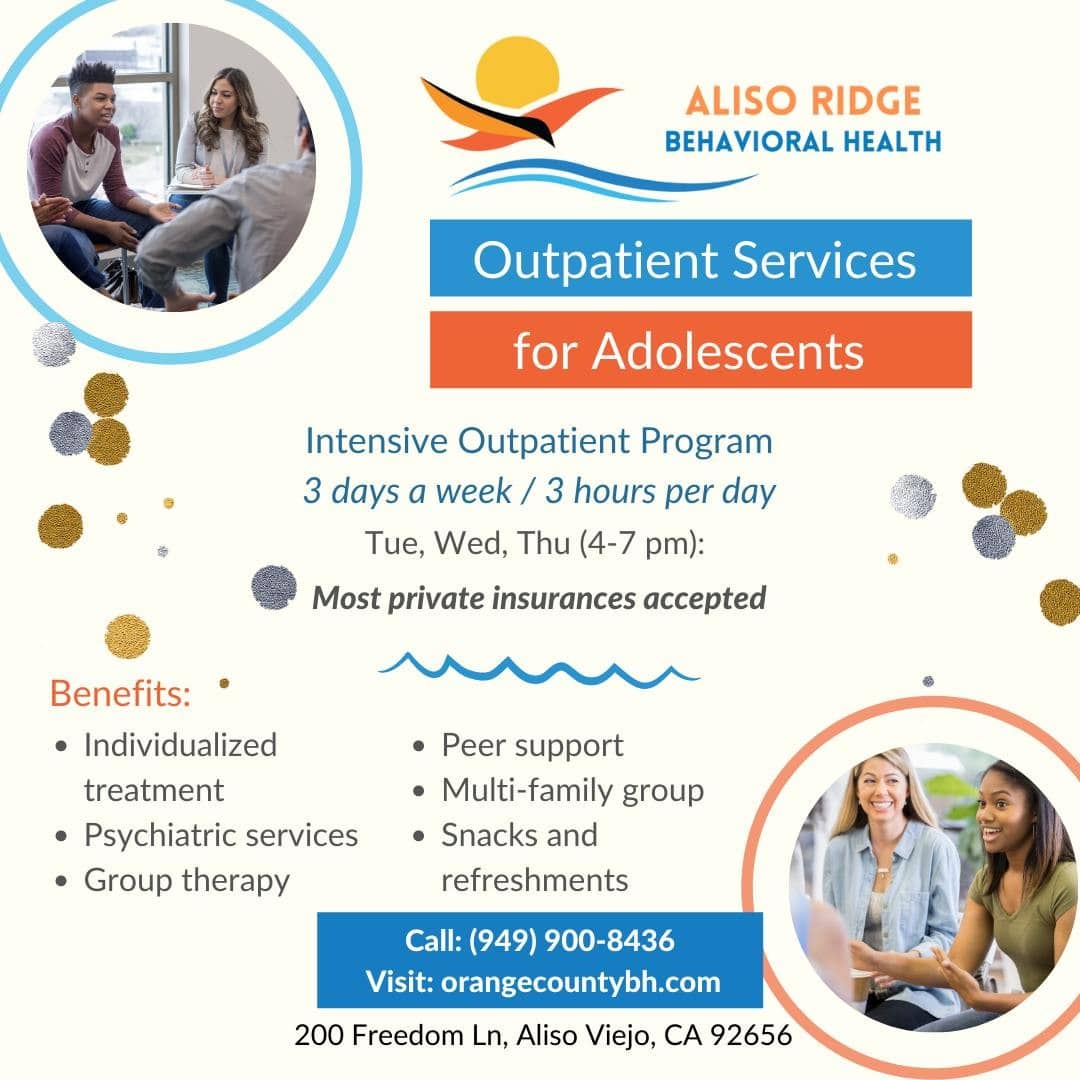Being an #adolescent in today's world is difficult! School, social media, friends, pandemic ... all of it can add to stress & anxiety. That's why we offer an outpatient #mentalhealth program just for adolescents (age 13-17).
For more information or to discuss your situation, please give us a call: (949) 900-8436
#orangecounty #alisoviejo